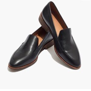 Madewell Black The Frances Leather Loafers